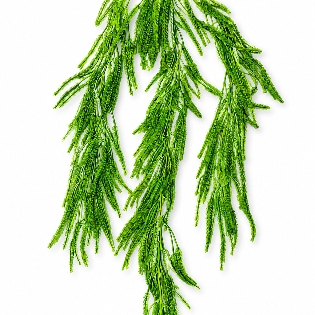 Artificial Hanging Club Moss Fern Bush