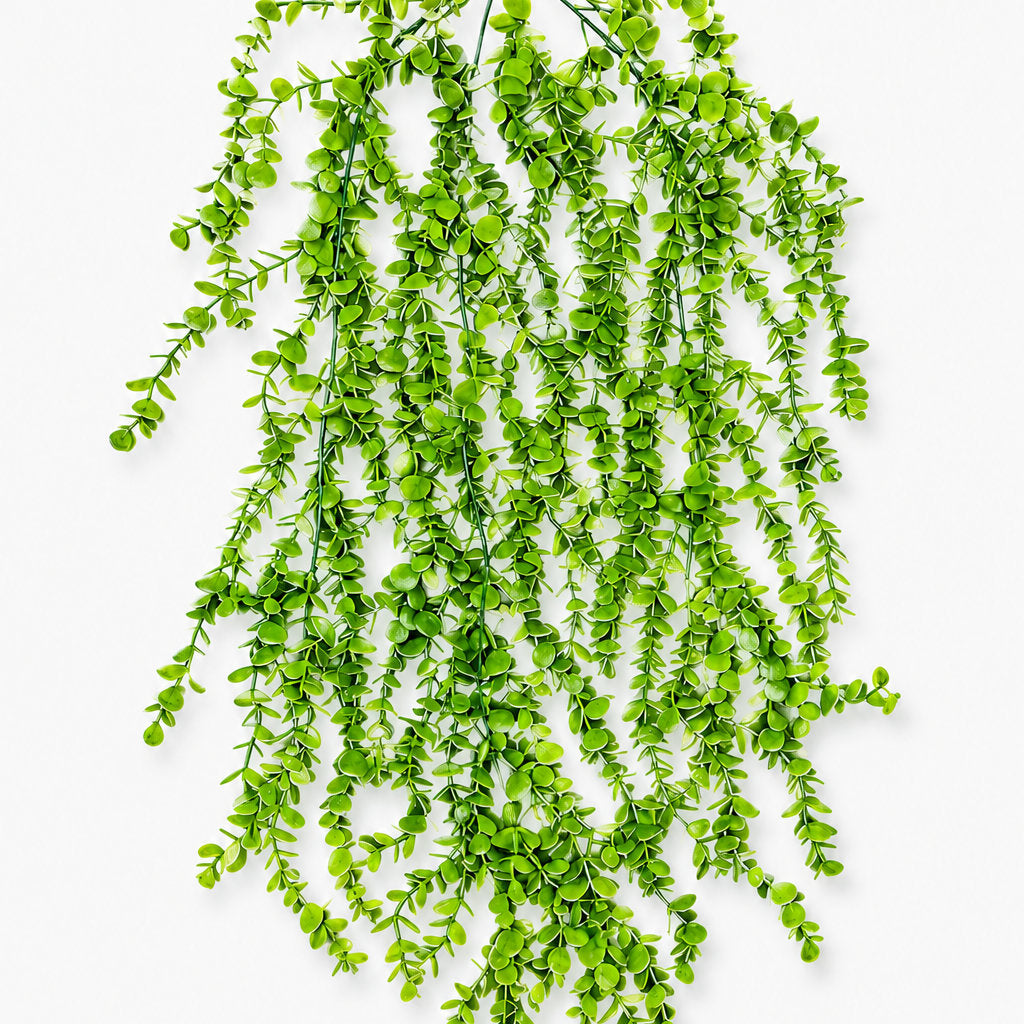 Artificial Hanging Coin Leaf Vine Bush