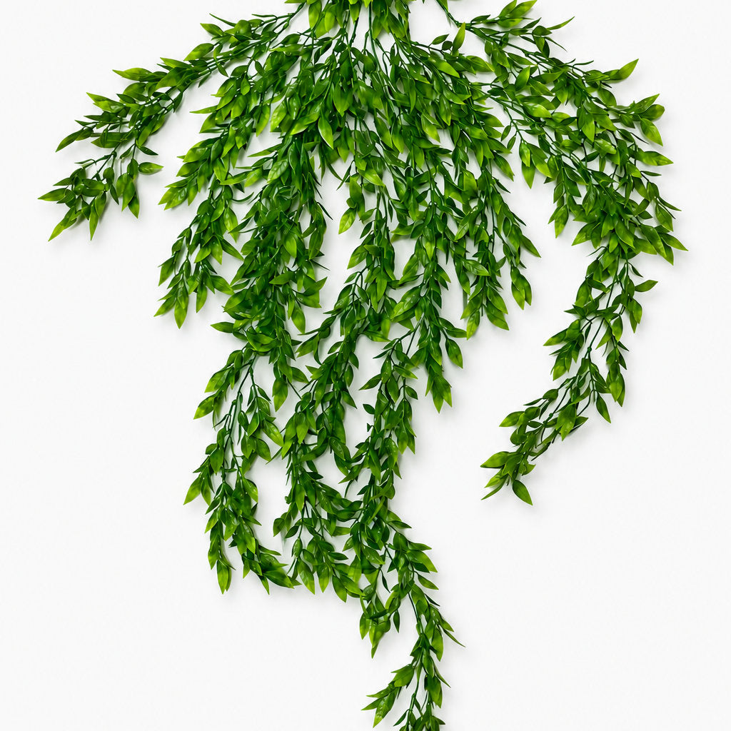 Artificial Hanging Ruscus Leaf Vine Bush