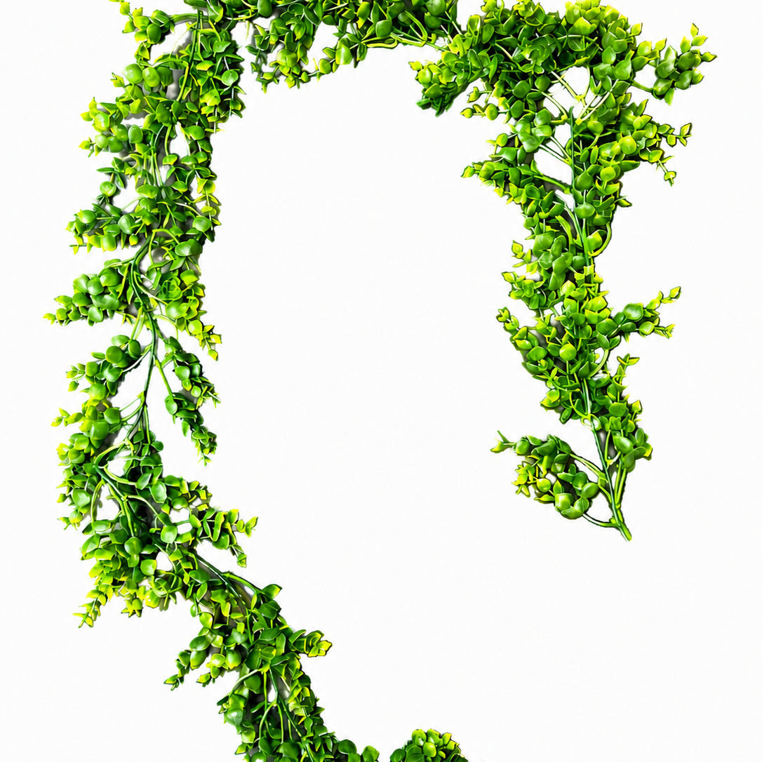 Artificial Hanging Boxwood Leaf Garland Vine