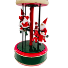 Animated Musical Santa Christmas Carousel Tabletop Decoration Luxury Casa