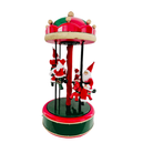Animated Musical Santa Christmas Carousel Tabletop Decoration Luxury Casa