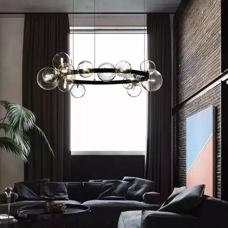 Crystal LED Chandelier With Crystal Line Luxury Casa