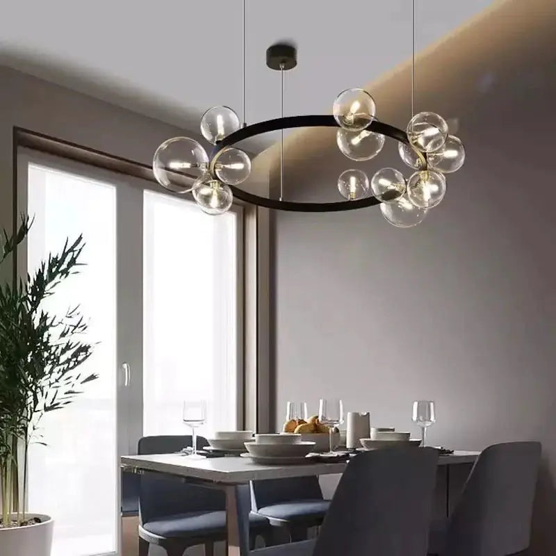 Crystal LED Chandelier With Crystal Line Luxury Casa
