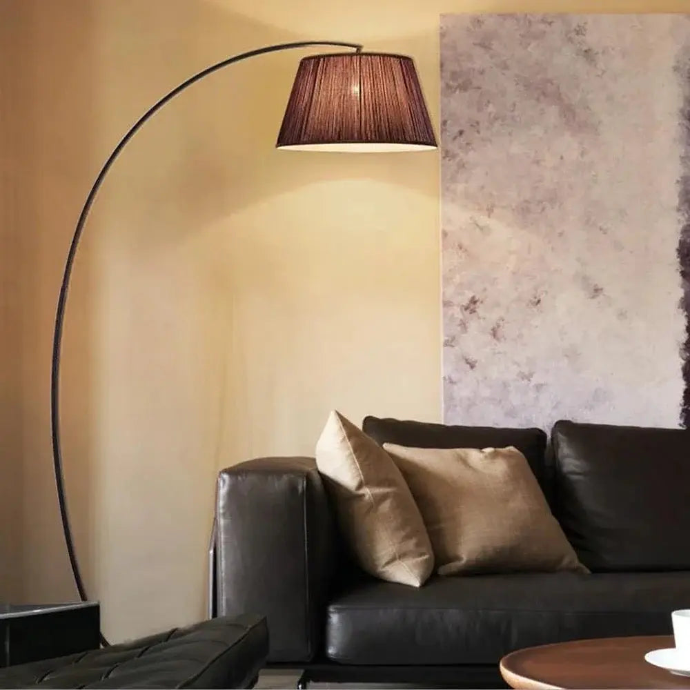 Curve Style Black Floor Lamp Luxury Casa