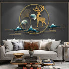 Deer With Mountain Inspiration Wall Luxury Casa