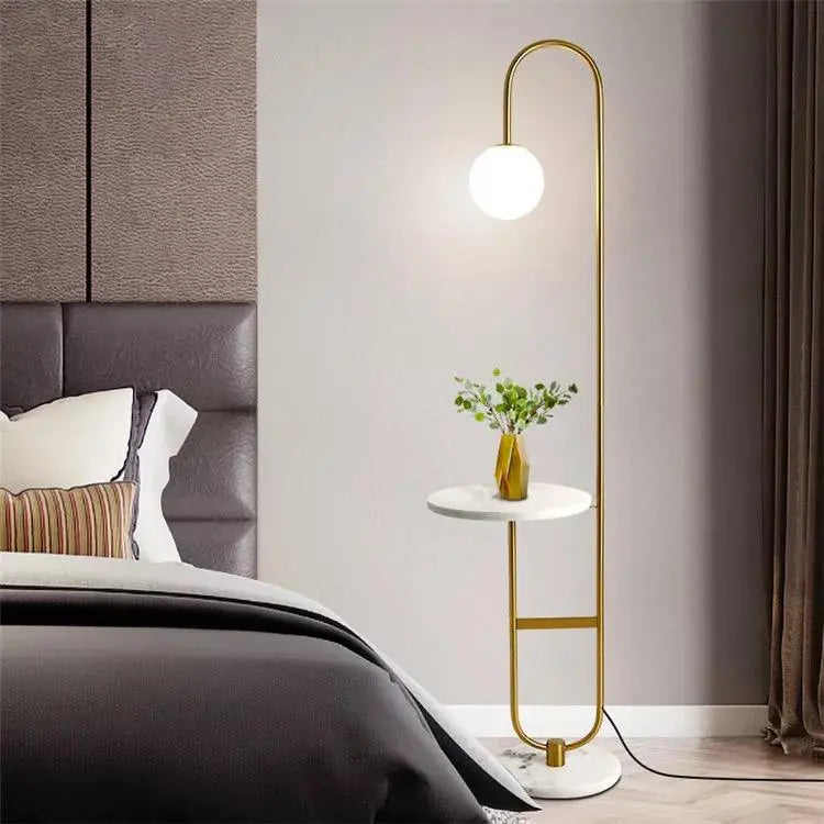 Double Marble Floor Lamp Luxury Casa
