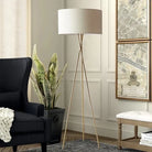 Elegant Floor Lampshade With Gold Base Luxury Casa