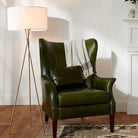 Elegant Floor Lampshade With Gold Base Luxury Casa