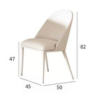 Elegant White Dining Chair - Modern & Comfortable Luxury Casa