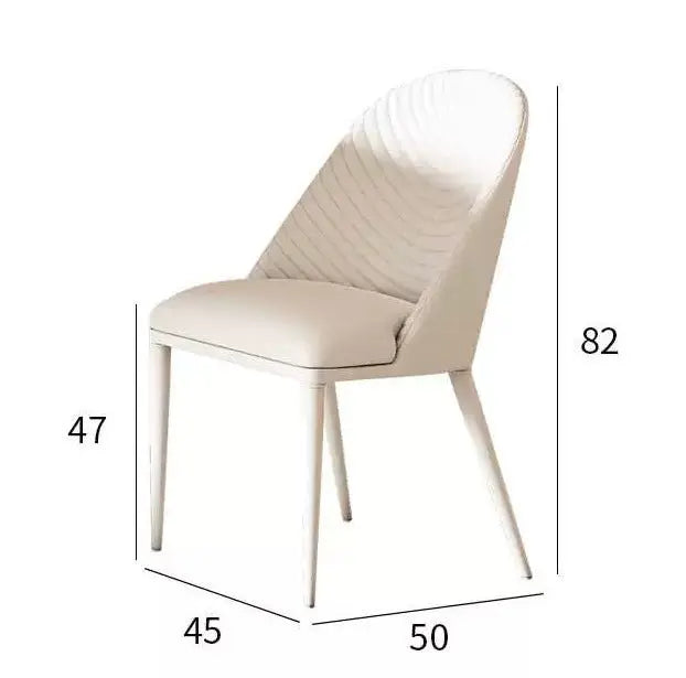 Elegant White Dining Chair - Modern & Comfortable Luxury Casa