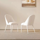 Elegant White Dining Chair - Modern & Comfortable Luxury Casa