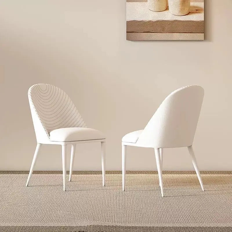 Elegant White Dining Chair - Modern & Comfortable Luxury Casa