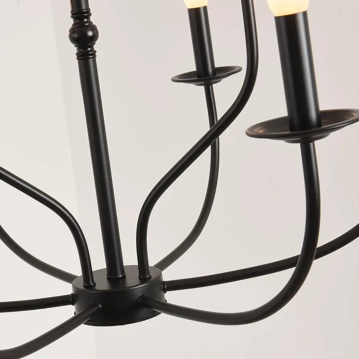Farmhouse Matt Black Modern Light Luxury Casa
