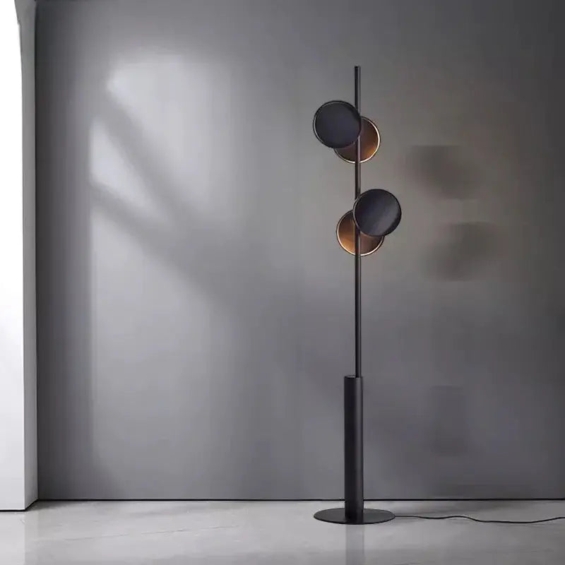 Floor Lamp With Metallic Black Luxury Casa