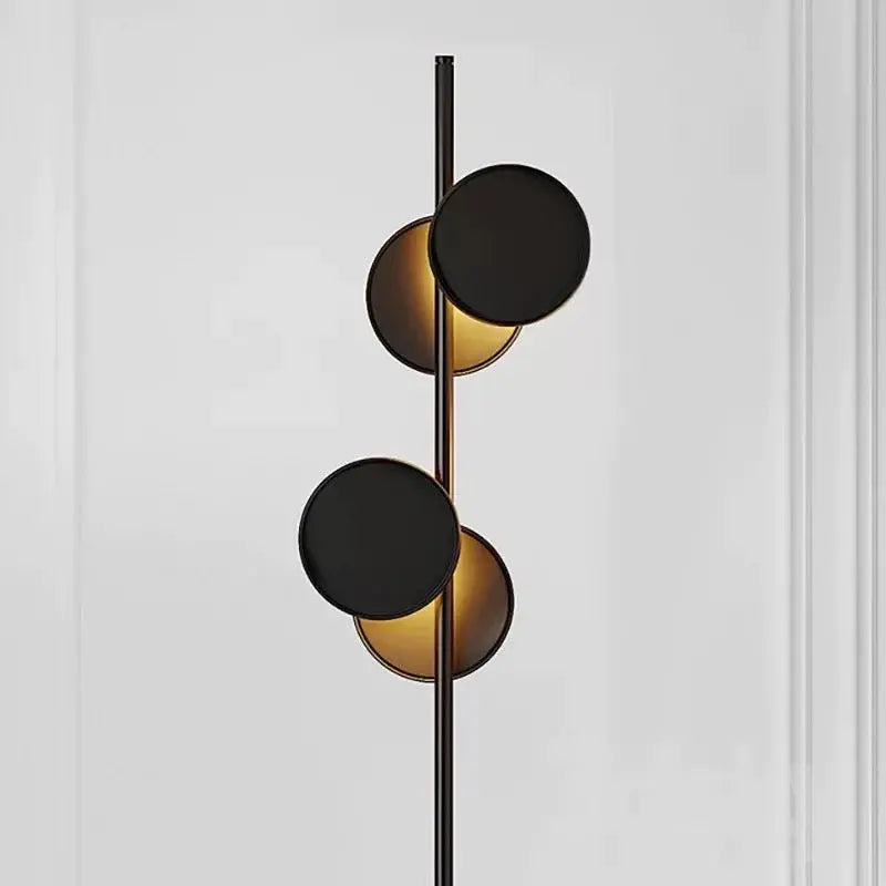 Floor Lamp With Metallic Black Luxury Casa