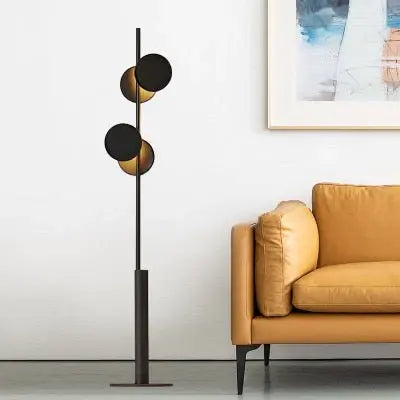 Floor Lamp With Metallic Black Luxury Casa