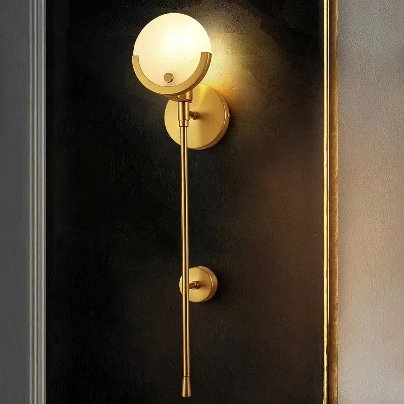 Gold Marble Modern Wall Lamp Luxury Casa