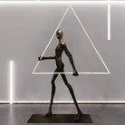 Human Statue Floor Lamp Luxury Casa