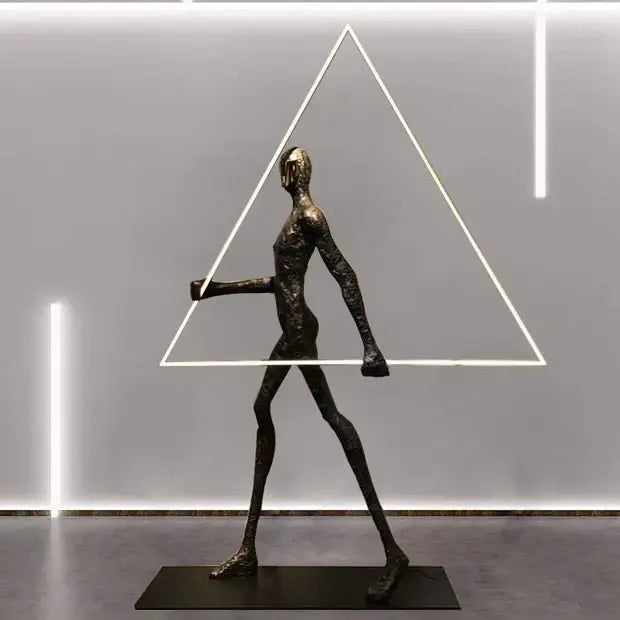 Human Statue Floor Lamp Luxury Casa