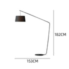 Large Black Corner Floor Lamp Luxury Casa