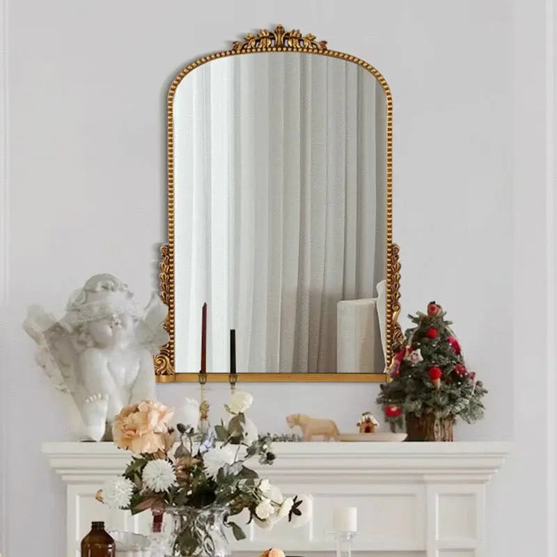 MDF Frame With Beautiful Design Wall Hanging Mirror Luxury Casa