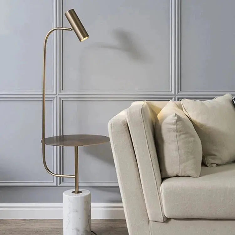 Macarta Golden Floor Lamp. Luxury Casa
