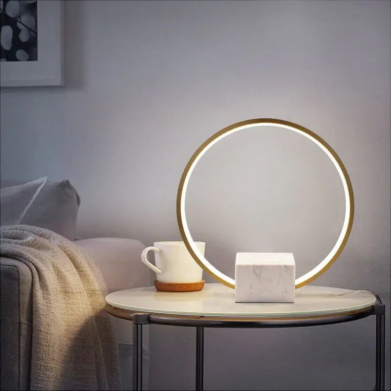 Marble Ring Table Lamp Luxury Casa