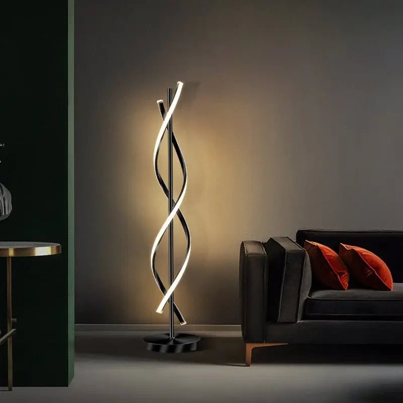 Metal Linear Shape Floor Lamp Luxury Casa