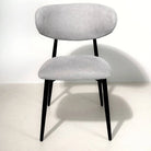 Modern Elegance Grey Dining Chair - Sleek Metal Frame & Fabric Upholstery Luxury Casa