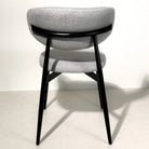 Modern Elegance Grey Dining Chair - Sleek Metal Frame & Fabric Upholstery Luxury Casa