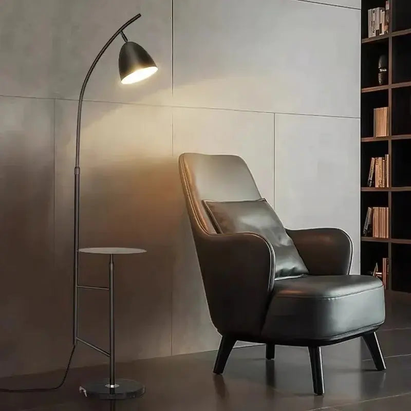 Modern Fully Black Floor Lamp Luxury Casa