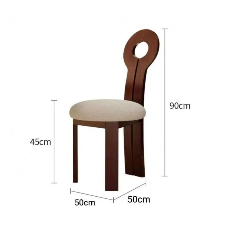 Modern Luxury Wooden Dining Chair - Available in Black & Brown Luxury Casa