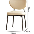 Modern Minimalist Dining Chair With Wood Backrest Luxury Casa