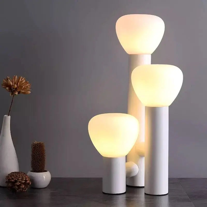 Morel Modern White Table Lamp Luxury Casa