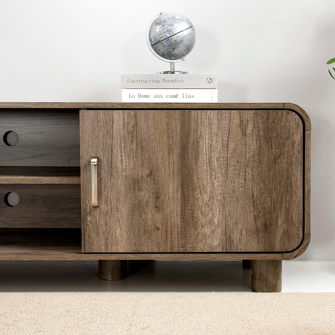 Grey Oak TV Unit with Storage Luxury Casa