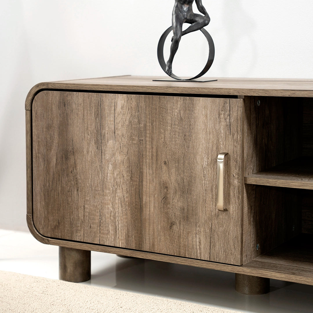 Grey Oak TV Unit with Storage Luxury Casa