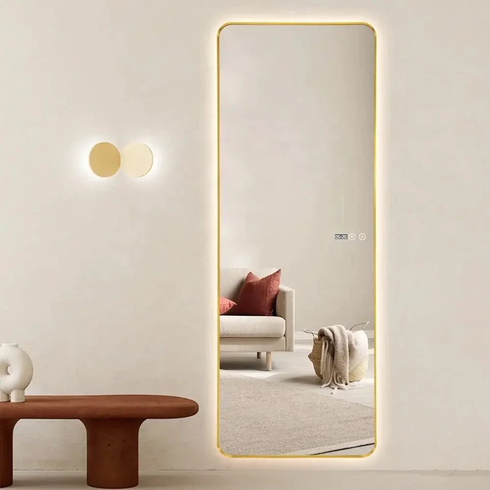 Rectangular Shape Framed Mirror For Home Wall Decoration Luxury Casa