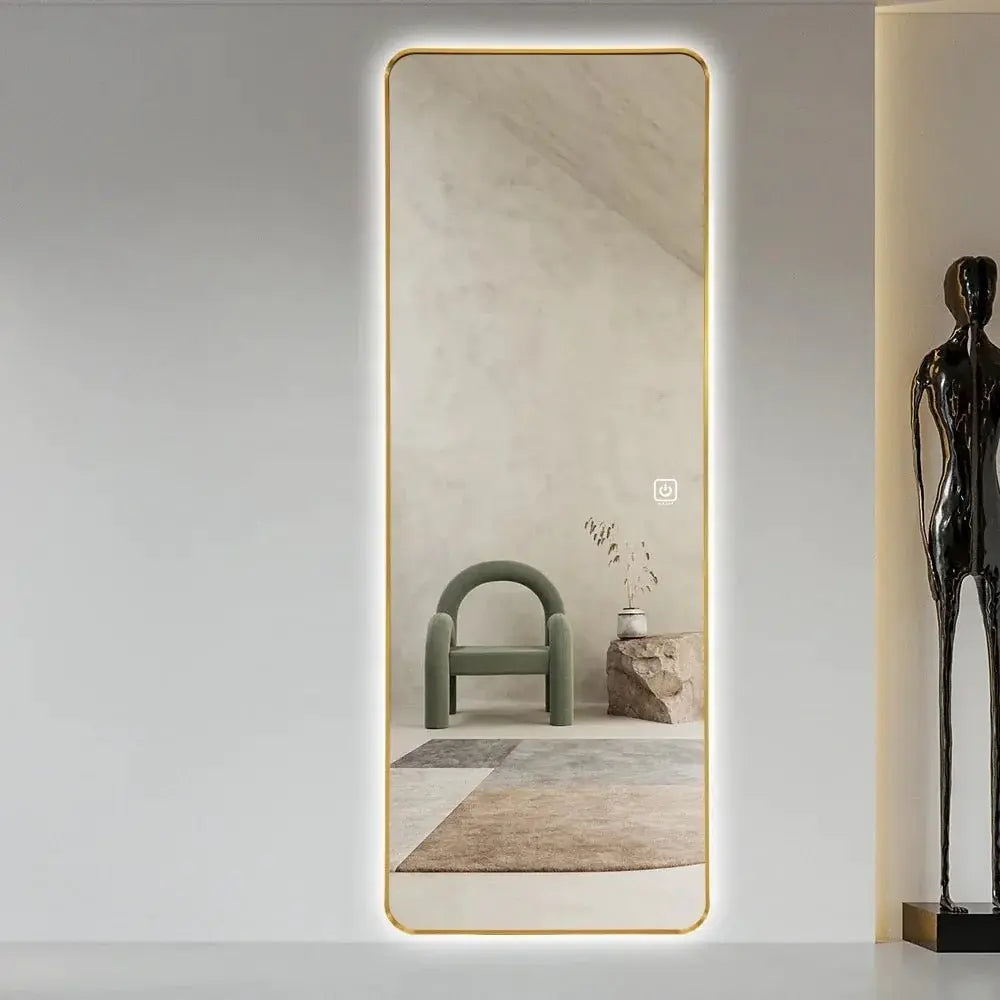 Rectangular Shape Framed Mirror For Home Wall Decoration Luxury Casa