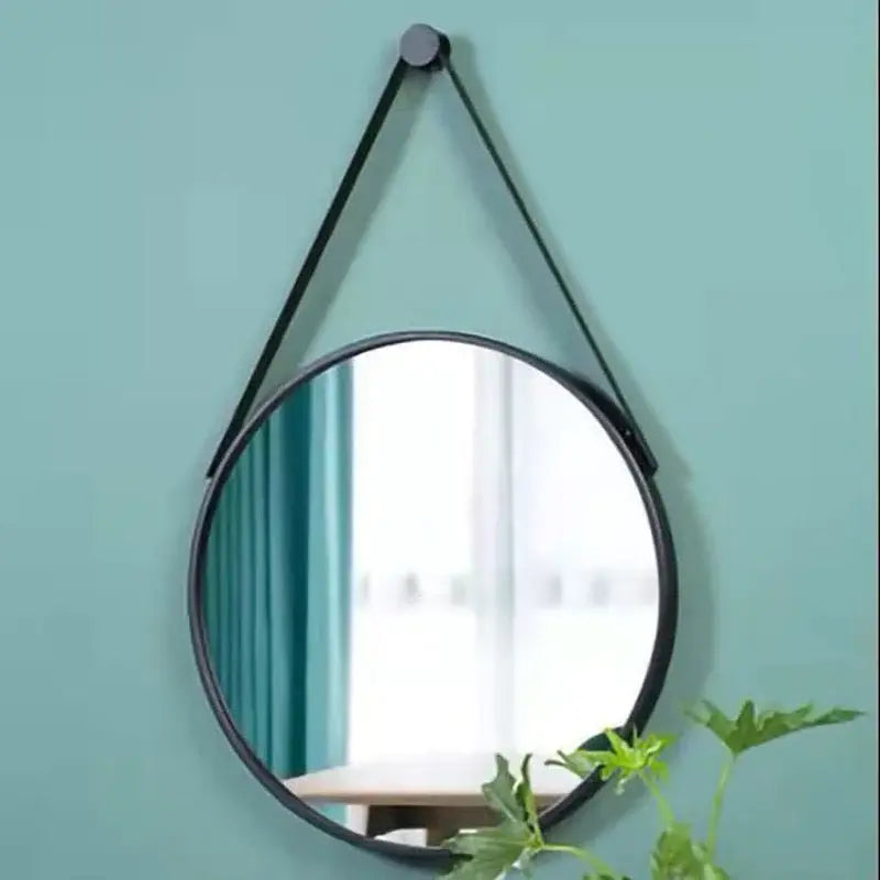 Round Shape Hanging Wall Mirror Luxury Casa