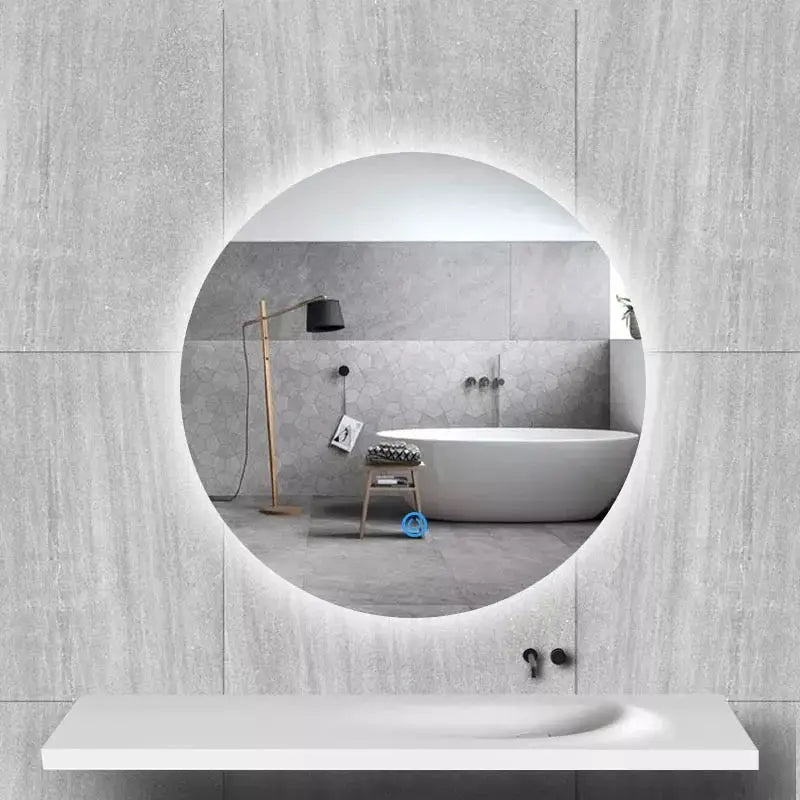 Round Shape Wall Frameless Mirror Luxury Casa