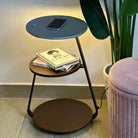 Side Table With Wireless Charger Luxury Casa