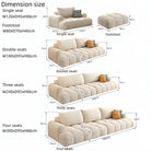 Modern Modular Cloud Sofa Set Luxury Casa