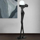 Standing Women Black Floor Lamp Luxury Casa