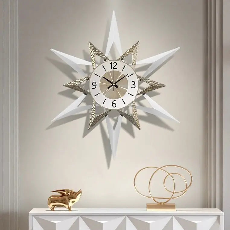 Star-Shaped Wall Clock Luxury Casa