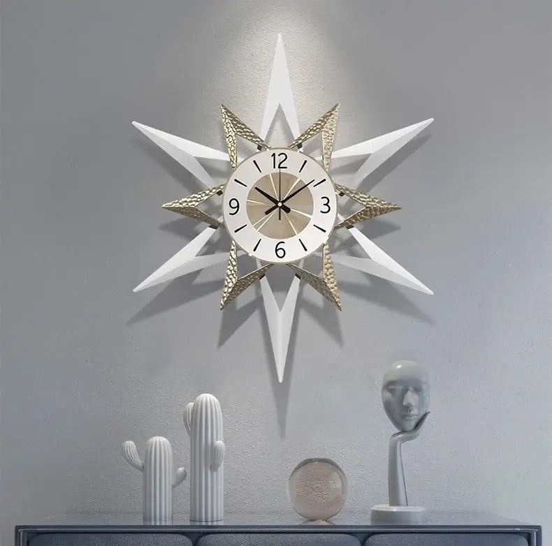 Star-Shaped Wall Clock Luxury Casa