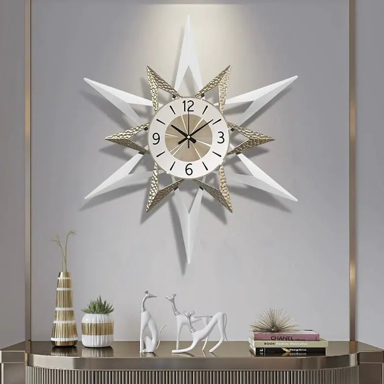 Star-Shaped Wall Clock Luxury Casa
