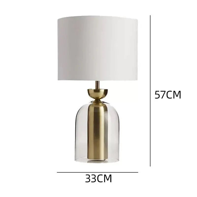 Tempered Glass Table Lamp Luxury Casa