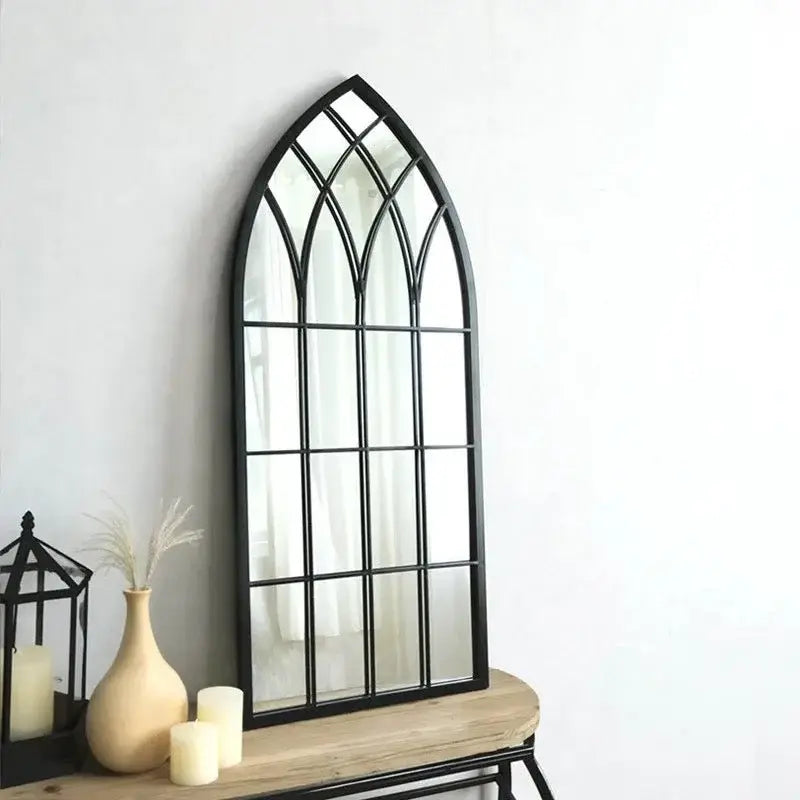 Unique Design Window Shape Wall Mirror Luxury Casa