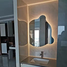 Unique Shape Frameless Mirror With LED Light Luxury Casa